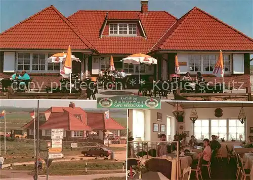 AK / Ansichtskarte Toenning_Nordseebad Cafe Restaurant Katinger Watt Pavillon am Eidersperrwerk Toenning_Nordseebad