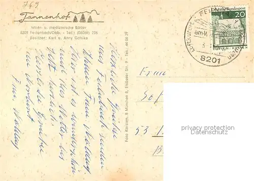 AK / Ansichtskarte Feilenbach Tannenhof Kirche Feilenbach