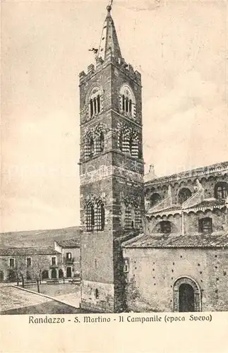 AK / Ansichtskarte Randazzo San Martino ll Campanile Randazzo