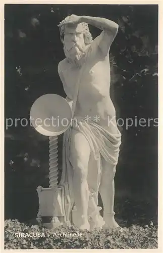 AK / Ansichtskarte Siracusa Archimede Siracusa