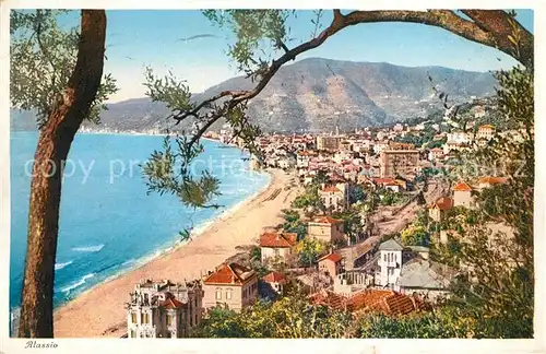 AK / Ansichtskarte Alassio Panorama Alassio