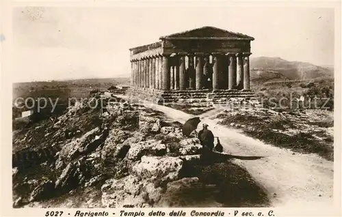 AK / Ansichtskarte Agrigento Tempiodetto della Concordia Agrigento