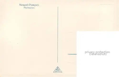 AK / Ansichtskarte Pompei Marktplatz Pompei