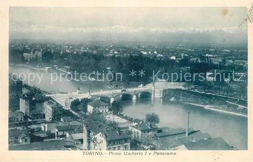 AK / Ansichtskarte Torino Ponte Umberto I e Panorama Torino