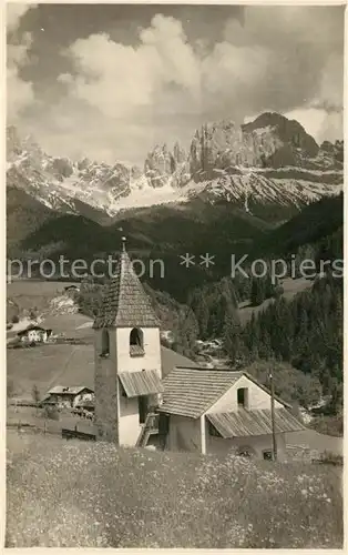 AK / Ansichtskarte Tiersertal Bergkapelle Dolomiten Tiersertal
