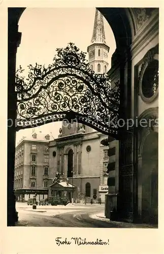 AK / Ansichtskarte Wien Hofburg Michaelertor Weihnachtskarte Wien