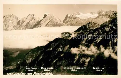 AK / Ansichtskarte Patscherkofel Aussicht vom Patscherkofel Gebirgspanorama Nebelmeer Alpen Patscherkofel