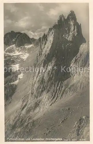AK / Ansichtskarte Dreitorspitze Gebirgspanorama Wettersteingebirge Dreitorspitze