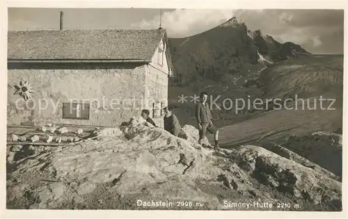 AK / Ansichtskarte Simonyhuette Berghaus Dachsteingebirge Simonyhuette