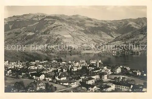 AK / Ansichtskarte Zell_See Panorama Blick ueber den See Alpen Zell_See