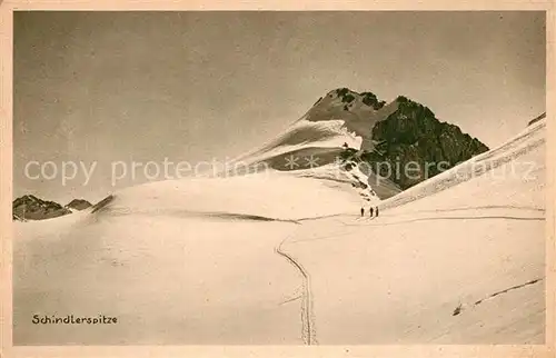 AK / Ansichtskarte Schindlerspitze Gebirgspanorama Alpen Schindlerspitze