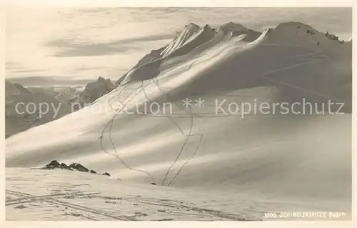 AK / Ansichtskarte Schindlerspitze Gebirgspanorama Alpen Schindlerspitze