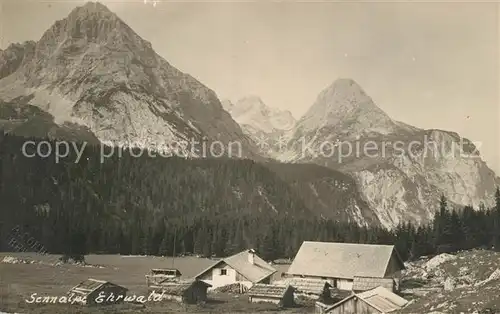 AK / Ansichtskarte Ehrwald_Tirol Sennalpe Wettersteingebirge Ehrwald Tirol