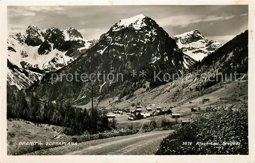 AK / Ansichtskarte Brand_Scesaplana Panorama Alpen Brand_Scesaplana