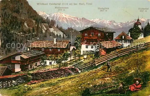 AK / Ansichtskarte Wildbad_Voldertal Bergdorf mit Kirche Alpenpanorama Wildbad_Voldertal