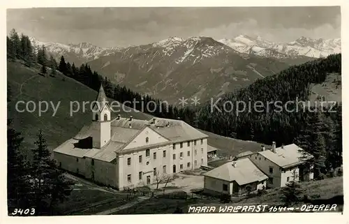 AK / Ansichtskarte Muehlbachl Kloster Maria Waldrast Alpenpanorama mit Olperer Zillertaler Alpen Muehlbachl