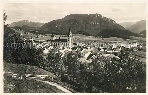 AK / Ansichtskarte Mariazell_Steiermark Gesamtansicht mit Alpenpanorama Mariazell_Steiermark
