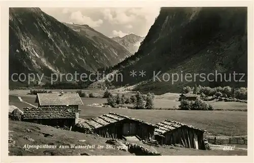 AK / Ansichtskarte Stillup Alpengasthaus zum Wasserfall im Stillupptal Zillertaler Alpen Stillup