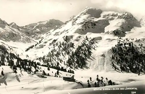 AK / Ansichtskarte Kuehtai Winterpanorama Laengental Stubaier Alpen Kuehtai