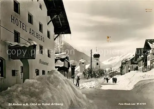 AK / Ansichtskarte St_Anton_Arlberg Hotel Arlberg im Winter St_Anton_Arlberg