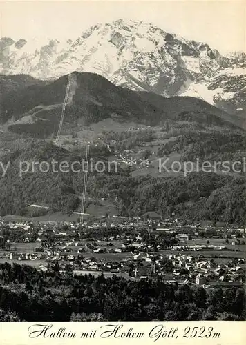 AK / Ansichtskarte Hallein mit Duerrnberg und Hohem Goell im Vordergrund Puch Hallein