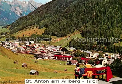 AK / Ansichtskarte St_Anton_Arlberg Blick ins Tal im Sommer Wintersportplatz Alpen St_Anton_Arlberg