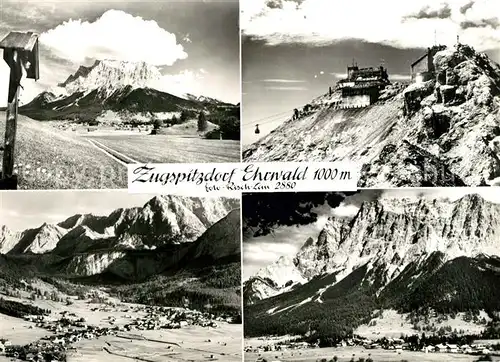 AK / Ansichtskarte Ehrwald_Tirol Zugspitzdorf Landschaftspanorama Zugspitze Wettersteingebirge Ehrwald Tirol