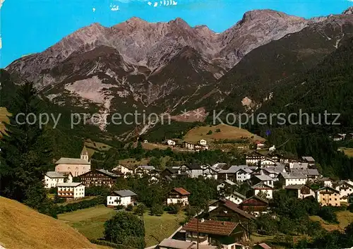 AK / Ansichtskarte Grins_Oesterreich Gesamtansicht mit Parseierspitze Lechtaler Alpen Grins_Oesterreich