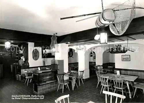 AK / Ansichtskarte Bad_Hofgastein Hotel oesterreichischer Hof Salzachkeller Bad_Hofgastein
