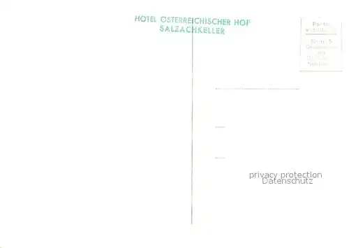 AK / Ansichtskarte Bad_Hofgastein Hotel oesterreichischer Hof Salzachkeller Bad_Hofgastein
