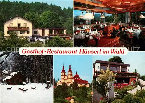 AK / Ansichtskarte Mariatrost Gasthof Restaurant Haeuserl im Wald Wallfahrtskirche Wild Mariatrost