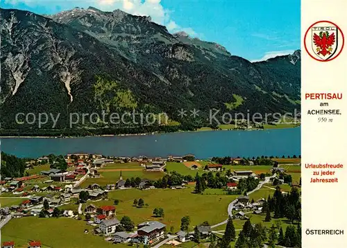 AK / Ansichtskarte Pertisau_Achensee mit Rofangebirge Fliegeraufnahme Pertisau Achensee