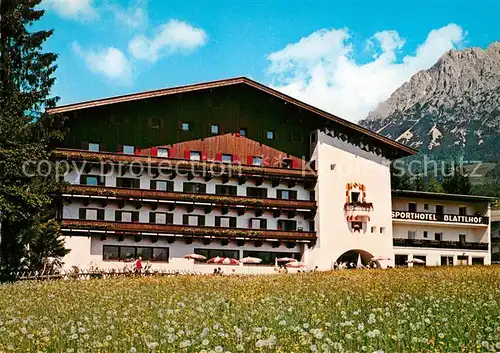 AK / Ansichtskarte Going_Wilden_Kaiser_Tirol Sporthotel Pension Blattlhof Going_Wilden_Kaiser_Tirol