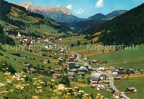 AK / Ansichtskarte Oberau_Tirol Panorama Hochtal Wildschoenau gegen Wilden Kaiser Oberau Tirol