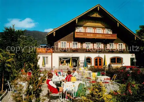 AK / Ansichtskarte Altenmarkt_Pongau Cafe Pension Rosner Terrasse Altenmarkt Pongau