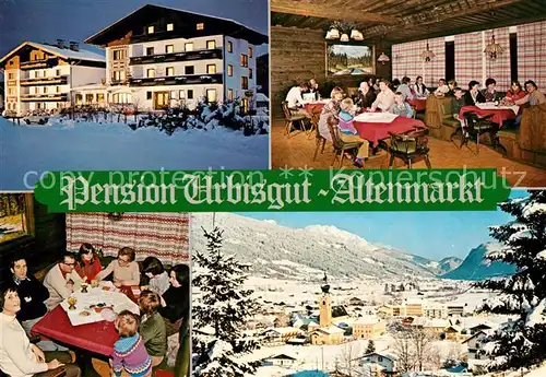 AK / Ansichtskarte Altenmarkt_Pongau Pension Urbisgut Gesamtansicht mit Alpenpanorama Altenmarkt Pongau