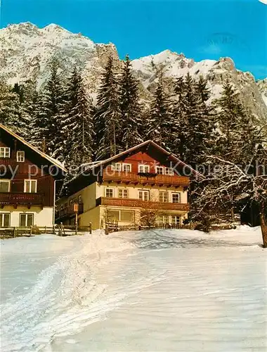 AK / Ansichtskarte Ramsau_Dachstein_Steiermark Pension Marienheim im Winter Dachsteingebirge Ramsau_Dachstein