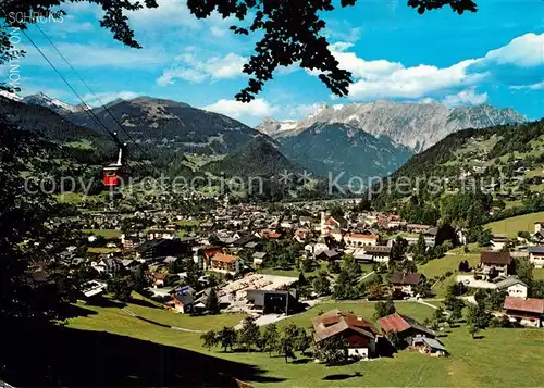 AK / Ansichtskarte Schruns_Vorarlberg mit Hochjochbahn Zimba Vandanser Steinwand Montafon Schruns Vorarlberg