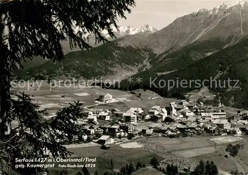 AK / Ansichtskarte Serfaus_Tirol Panorama Oberinntal gegen Kaunergrat oetztaler Alpen Serfaus Tirol