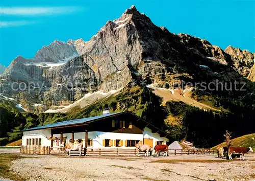 AK / Ansichtskarte Engalm Rasthuette Karwendel Engalm