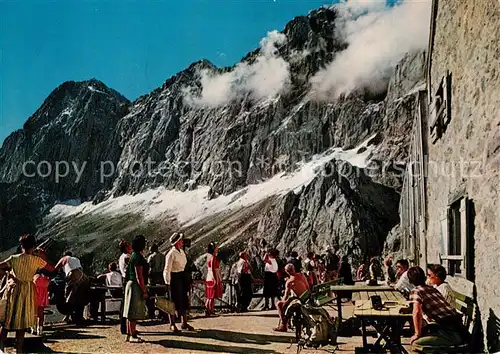 AK / Ansichtskarte Ramsau_Dachstein_Steiermark Blick von der Suedwandhuette auf Dachsteinmassiv Ramsau_Dachstein