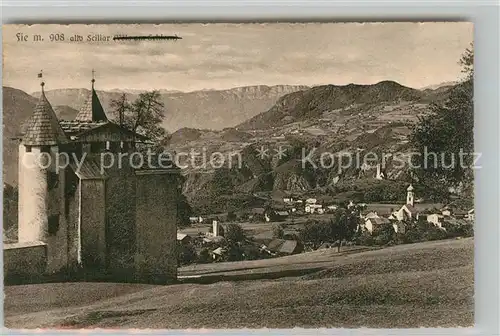 AK / Ansichtskarte Fie Schloss Blick ins Tal Alpen Fie