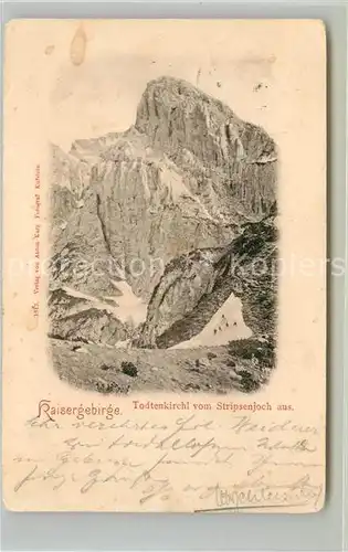 AK / Ansichtskarte Stripsenjoch Totenkirchl Kaisergebirge Stripsenjoch