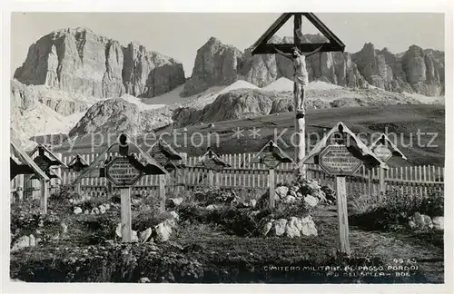 AK / Ansichtskarte Passo_Pordoi Cimitero Militare Passo Pordoi