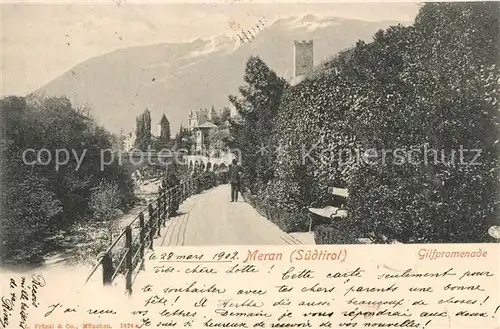 AK / Ansichtskarte Meran_Merano Gilfpromenade Meran Merano