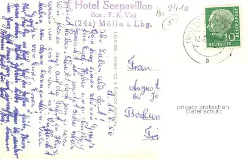 AK / Ansichtskarte Moelln_Lauenburg Stadtblick Moelln_Lauenburg