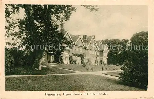 AK / Ansichtskarte Eckernfoerde Herrenhaus Hemmelmark Eckernfoerde