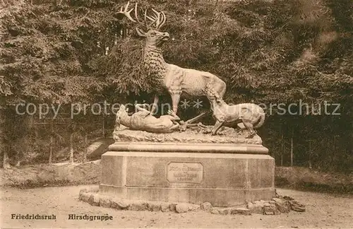 AK / Ansichtskarte Friedrichsruh_Hamburg Hirschgruppe Friedrichsruh Hamburg