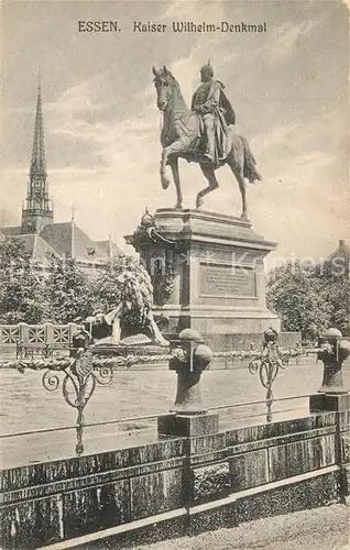 AK / Ansichtskarte Essen_Ruhr Kaiser Wilhelm Denkmal Essen_Ruhr