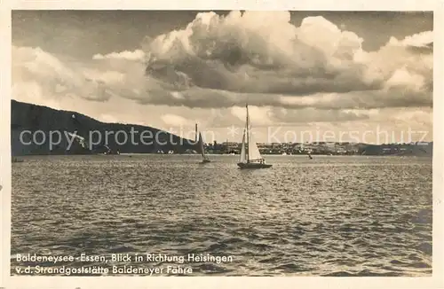 AK / Ansichtskarte Essen_Ruhr Baldeneysee mit Heisingen Essen_Ruhr